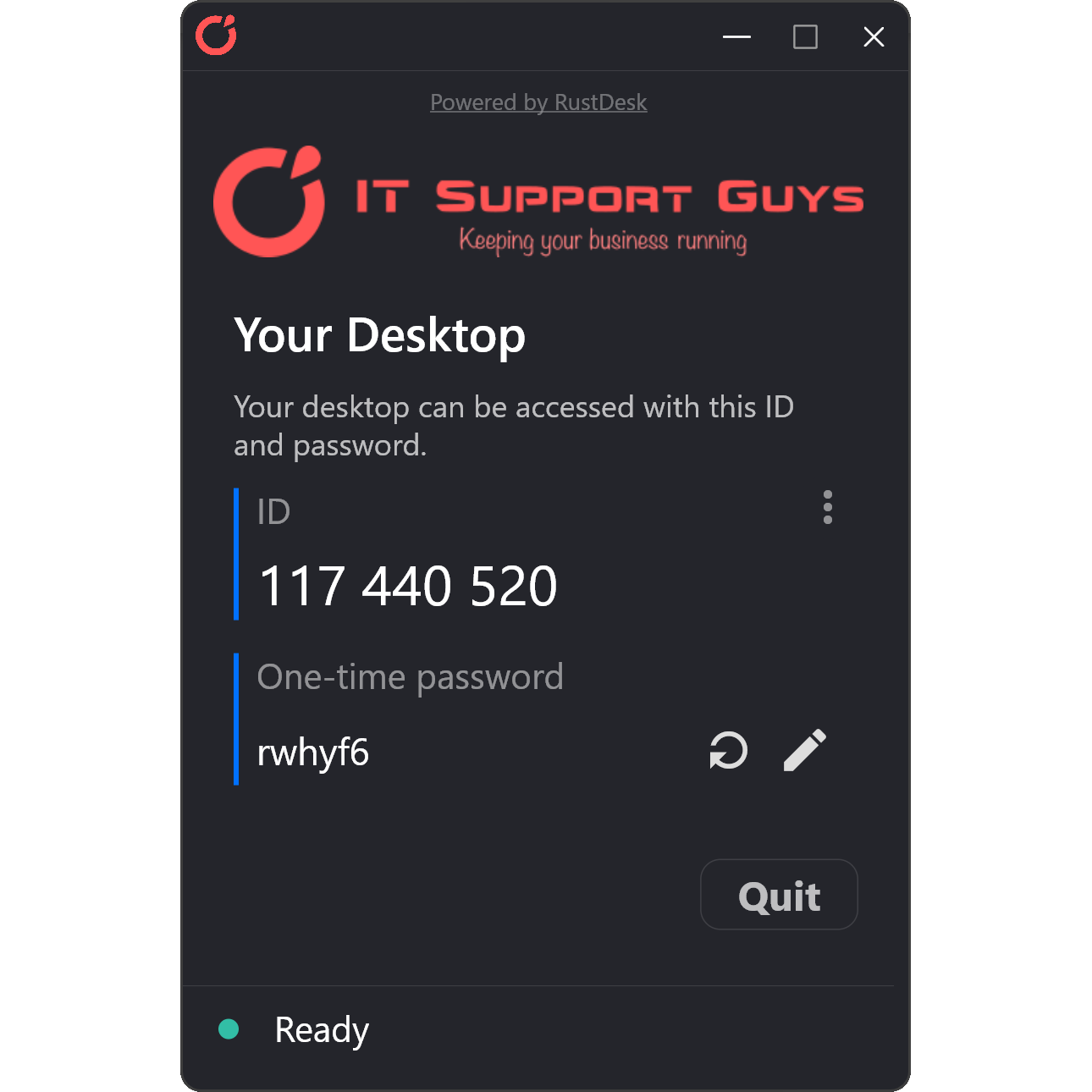 RustDesk custom branded remote support client